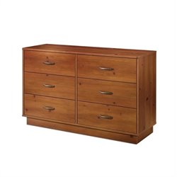 South Shore Logik Sunny Pine Double Dresser