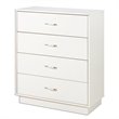 ADD TO YOUR SET: South Shore Logik Kids 4 Drawer Chest in Pure White Finish
