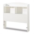 ADD TO YOUR SET: South Shore Logik Pure White Twin Bookcase Headboard