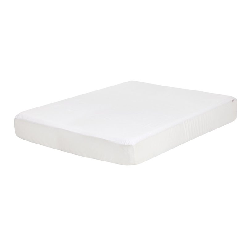South Shore Somea Full Basic 8'' Mattress with Mattress Cover in White