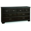 ADD TO YOUR SET: South Shore Versa Double Dresser in Black Ebony