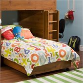 South Shore Logik Sunny Pine Lower Loft Bunk Twin Bed Frame Only