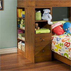 South Shore Logik Sunny Pine Loft Combo Storage Unit