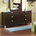South Shore Cakao Double Dresser in Chocolate