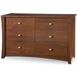 ADD TO YOUR SET: South Shore Mika Double Dresser in Deep Classic Cherry