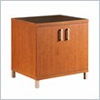 ADD TO YOUR SET: South Shore Metropole 2 Shelf Wood Credenza in Cherry and Black Finish
