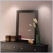 ADD TO YOUR SET: South Shore Breakwater Transitional Style Vertical Mirror in Pure Black Finish