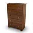 ADD TO YOUR SET: South Shore Concord 5 Drawer Chest in Somptuous Cherry Finish