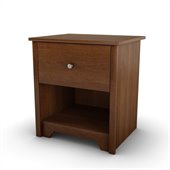 South Shore Concord 1 Drawer Nightstand in Somptuous Cherry