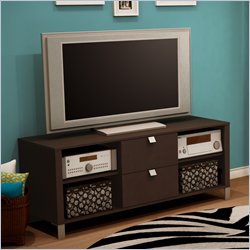 South Shore Cakao TV Stand in Chocolate Finish