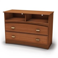 South Shore Imagine Kids Transitional 2 Drawer Wood Media Chest in Morgan Cherry Finish Best Price