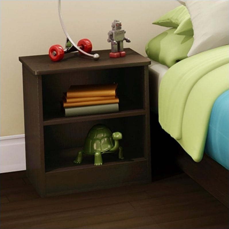 South Shore Libra Night Stand in Chocolate Finish