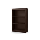 South Shore Axess 3 Shelf Bookcase in Chocolate