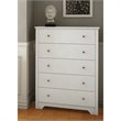 ADD TO YOUR SET: South Shore Breakwater 5 Drawer Chest in Pure White Finish