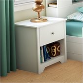 South Shore Breakwater Nightstand in Pure White Finish