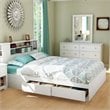 ADD TO YOUR SET: South Shore Breakwater Queen Mates Storage Bed in Pure White Finish