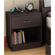 ADD TO YOUR SET: South Shore Logik Nightstand in Chocolate Finish