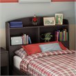 ADD TO YOUR SET: South Shore Logik Twin Bookcase Headboard in Chocolate Finish
