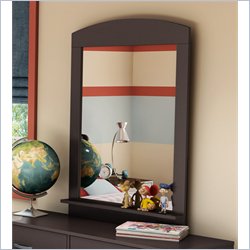 South Shore Logik Vertical Mirror in Chocolate Finish