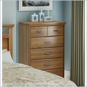 South Shore Versa 5 Drawer Chest in Golden Oak Finish