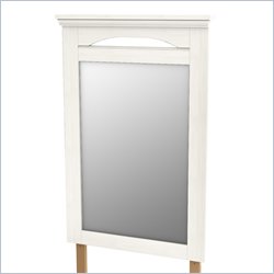South Shore Dover Vertical Mirror in White Wash Finish