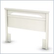 ADD TO YOUR SET: South Shore Dover Full / Queen Panel Headboard in White Wash Finish