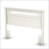 South Shore Dover Full / Queen Panel Headboard in White Wash Finish