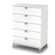 ADD TO YOUR SET: South Shore Affinato 5 Drawer Chest in Pure White Finish