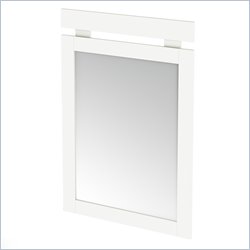 South Shore Affinato Vertical Mirror in Pure White Finish