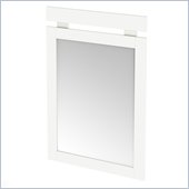 South Shore Affinato Vertical Mirror in Pure White Finish