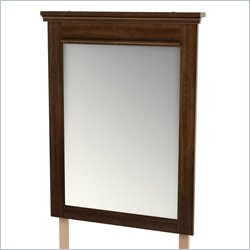 South Shore Versa Vertical Mirror in Moka Finish