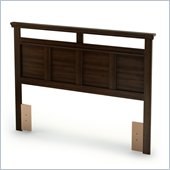 South Shore Versa Full / Queen Panel Headboard in Moka Finish