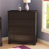 South Shore Handover 4 Drawer Chest in Espresso Finish