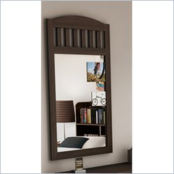 South Shore Newton Shaker Style Wall Mirror in Moka Finish