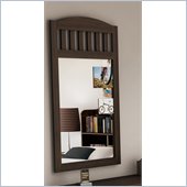 South Shore Newton Shaker Style Wall Mirror in Moka Finish