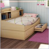 South Shore Drew Twin Mates 39 Bed in Natural Maple Finish