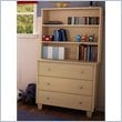 ADD TO YOUR SET: South Shore Drew 3 Drawer Chest with Hutch in Natural Maple Finish