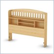 ADD TO YOUR SET: South Shore Newton Collection Full Bookcase Headboard in Natural Maple