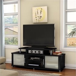 South Shore City Life 59 TV Stand in Pure Black