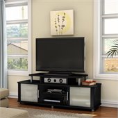 South Shore City Life 59 TV Stand in Pure Black