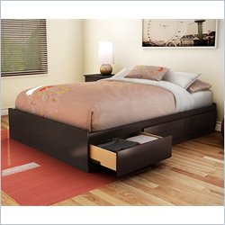 South Shore Full Storage Bed in Chocolate