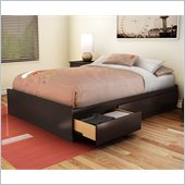 South Shore Full Storage Bed in Chocolate