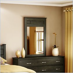 South Shore Torrence Vertical Mirror in Ebony