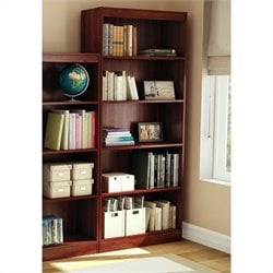 South Shore 5 Shelf Bookcase in Royal Cherry