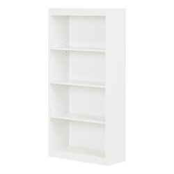 South Shore 4 Shelf Bookcase in Pure White