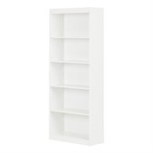 South Shore 5 Shelf Bookcase in Pure White