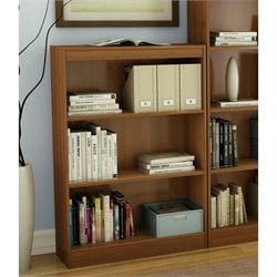 South Shore 3 Shelf Bookcase in Morgan Cherry