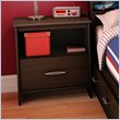 ADD TO YOUR SET: South Shore McLaren 1 Drawer Nightstand in Mocha