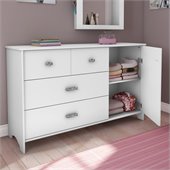 South Shore Sabrina 3 Drawer Single Dresser in Pure White