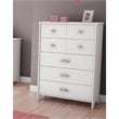 ADD TO YOUR SET: South Shore Sabrina 5 Drawer Chest in Pure White